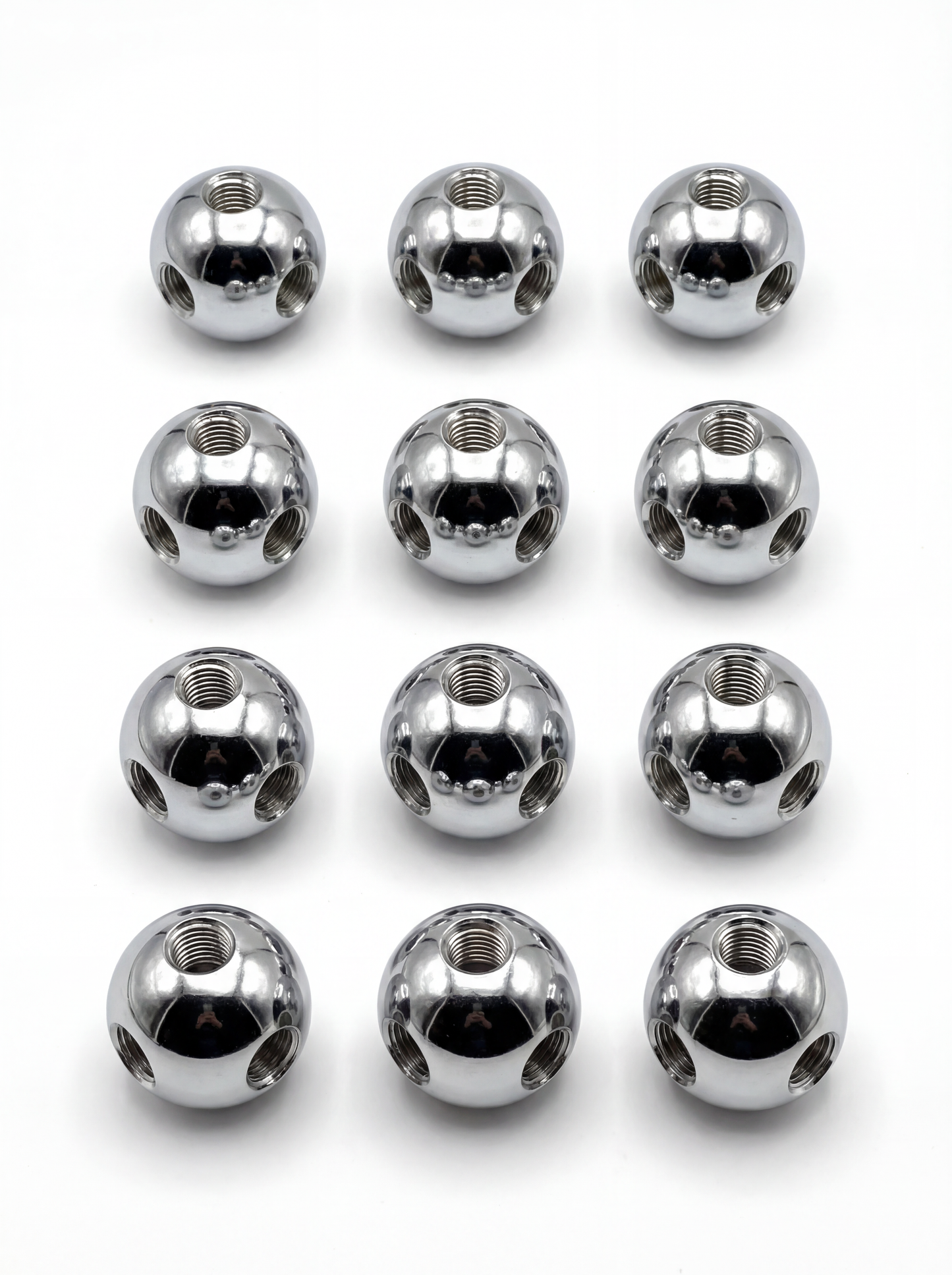 Precision Joint Ball in Solid Brass | Modular Furniture System Connection Sphere